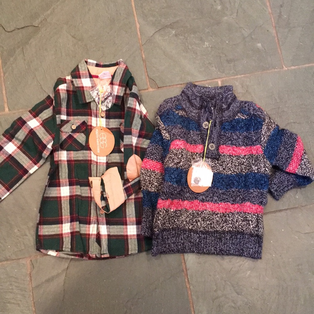 Brand new boy’s shirt and sweater by EGG